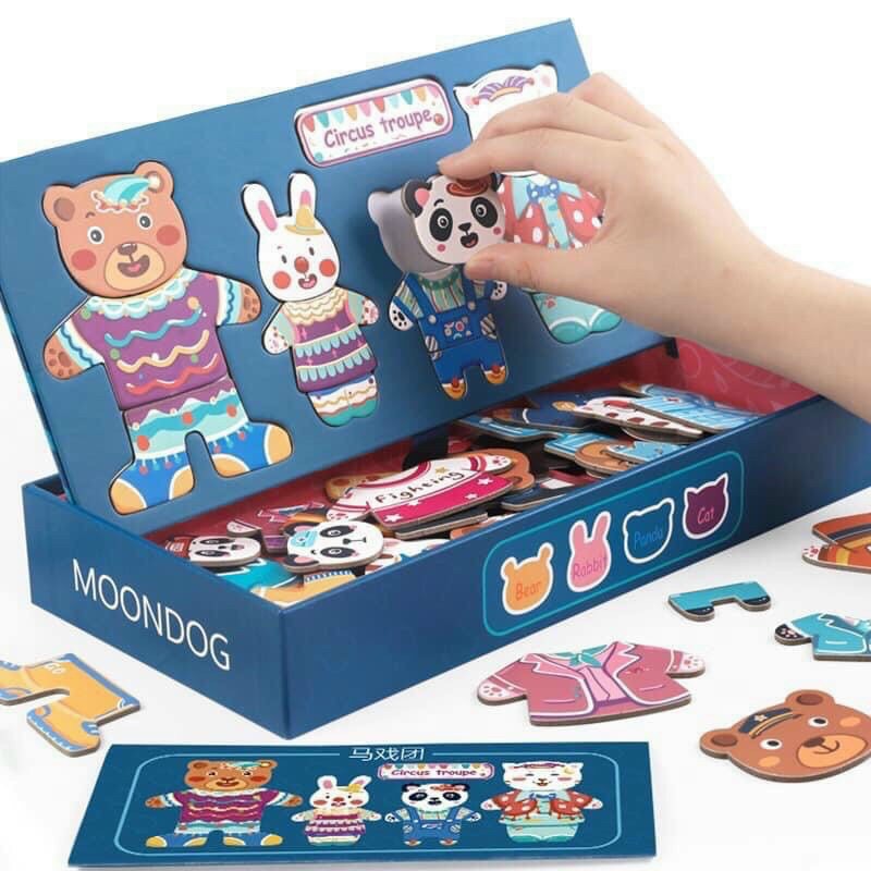 Bộ đồ chơi xếp hình gia đình gấu mới cho bé yêu