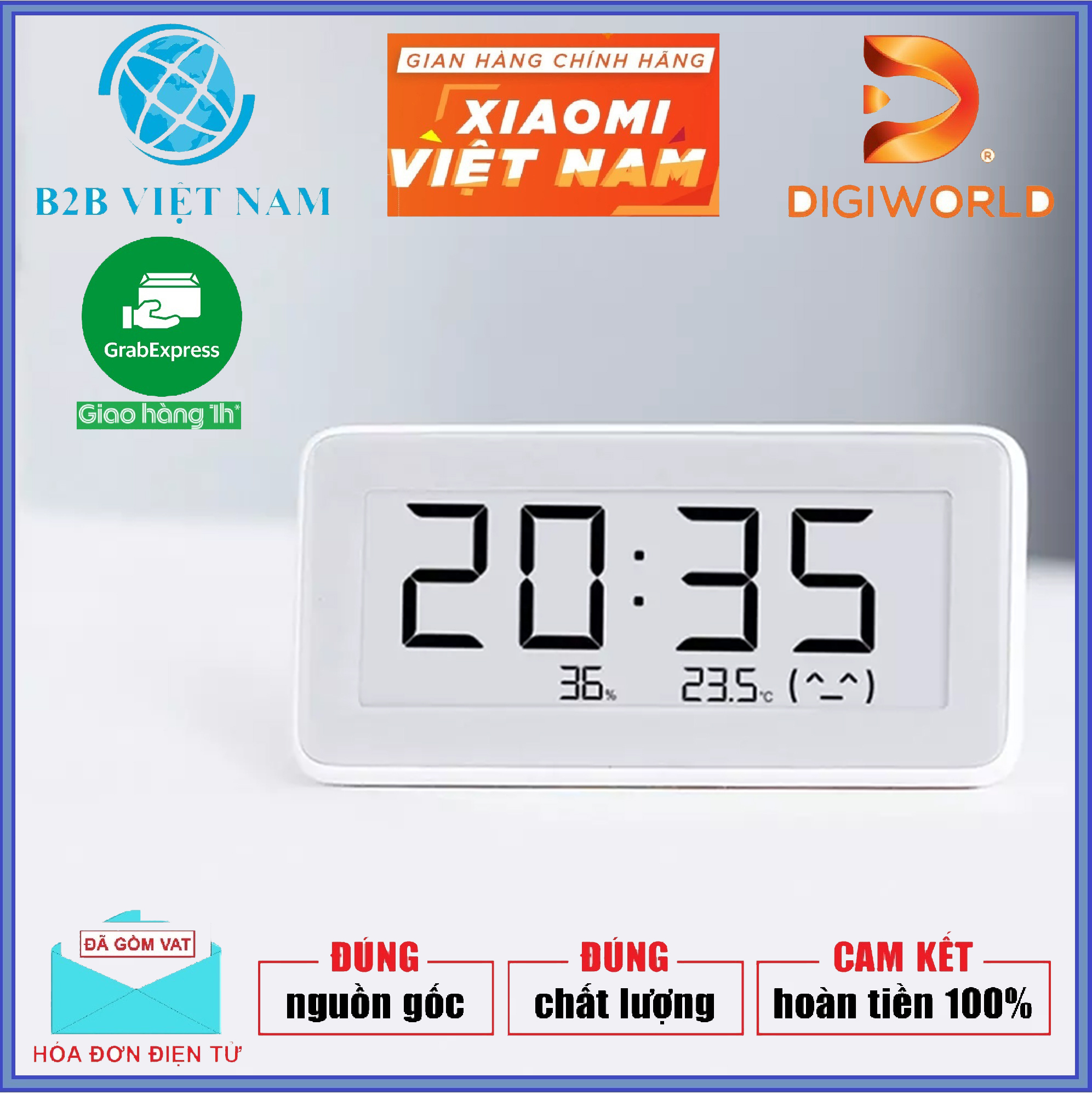 Đồng hồ ẩm kế Xiaomi - bảo hành 6 tháng