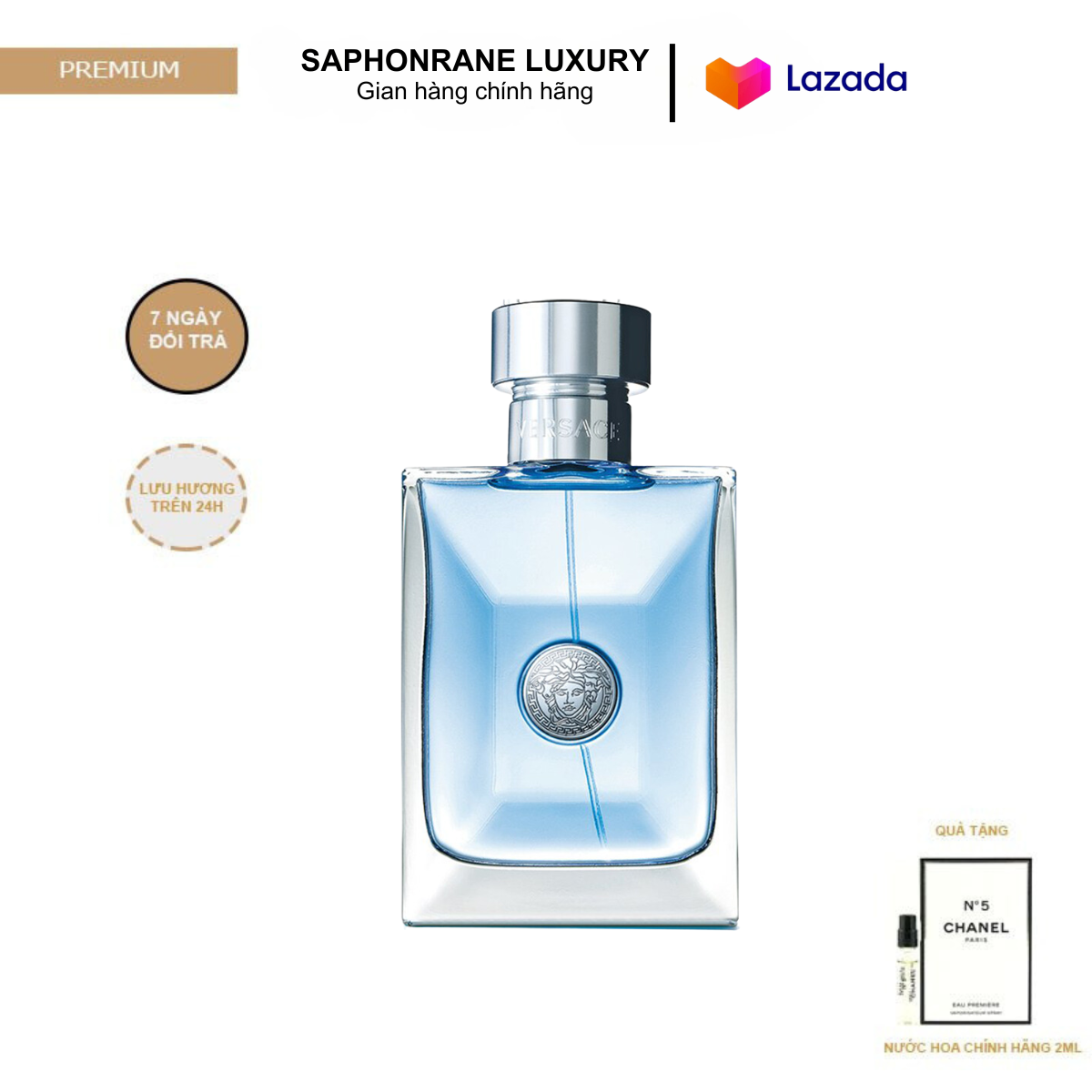 Nước hoa Versace Pour Homme 100ml - Nước hoa lưu hương lâu - Nước hoa siêu hot