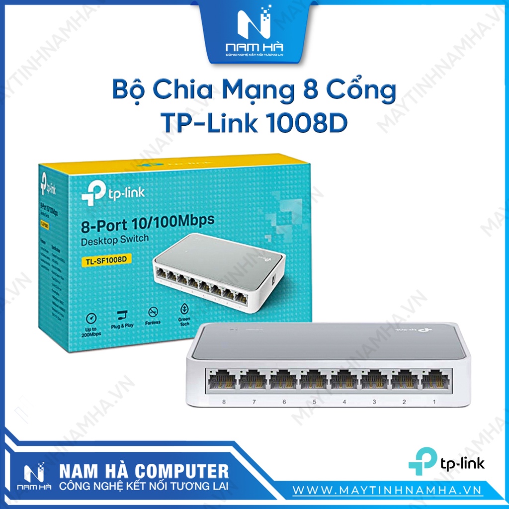 Bộ chia mạng 8 cổng tp-link 1008d 1005d 10/100m - hàng chính hãng bảo hành 2 năm