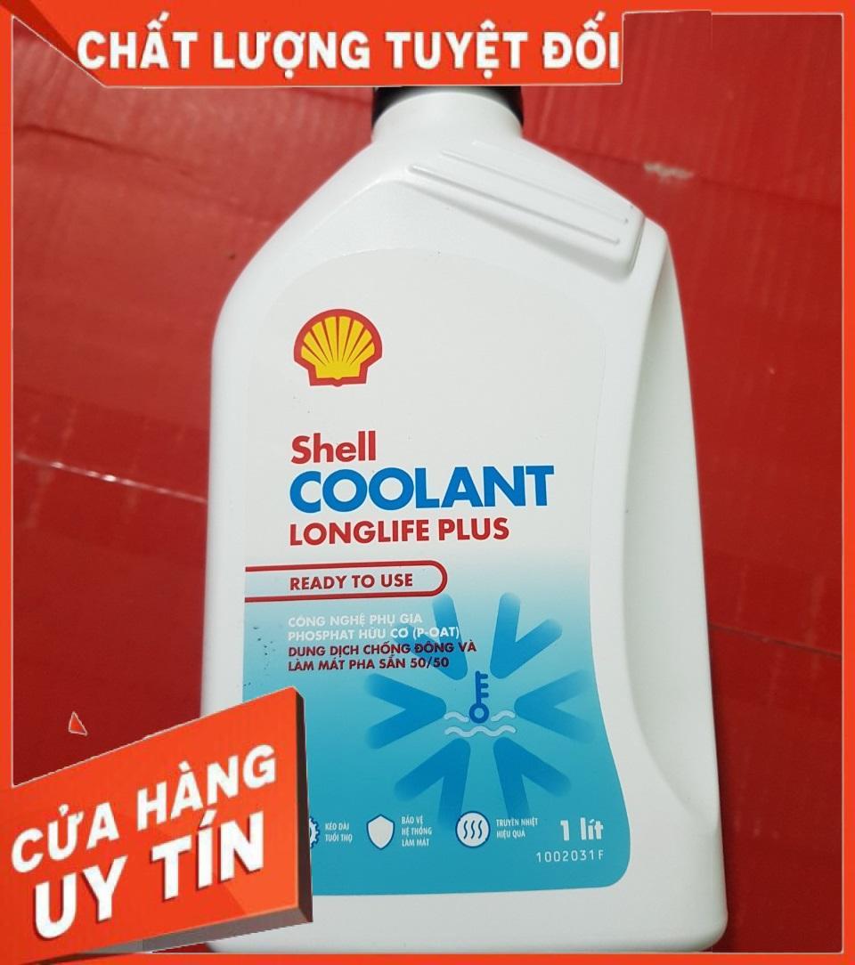 Nước làm mát Shell Coolant Longlife Plus là dung dịch làm mát cao cấp pha sẵn 1L, nước mát xe Shell chai 1L bảo vệ giải nhiệt động cơ hoàn hảo