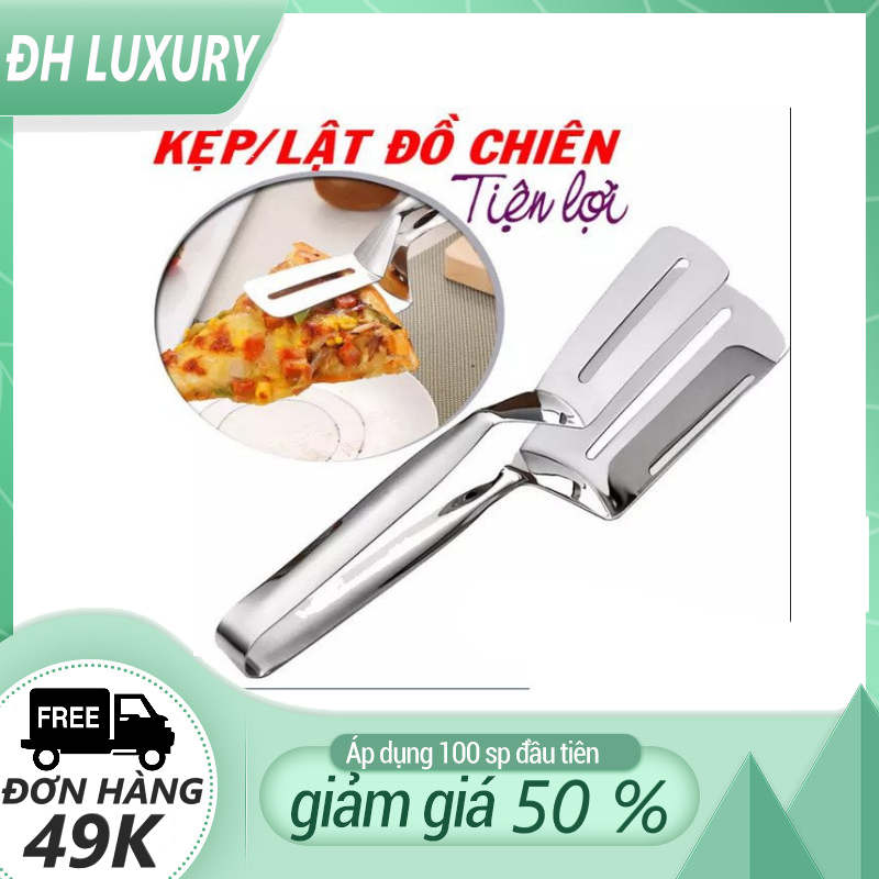 Kẹp gắp thịt nướng, đồ chiên rán inox đa năng