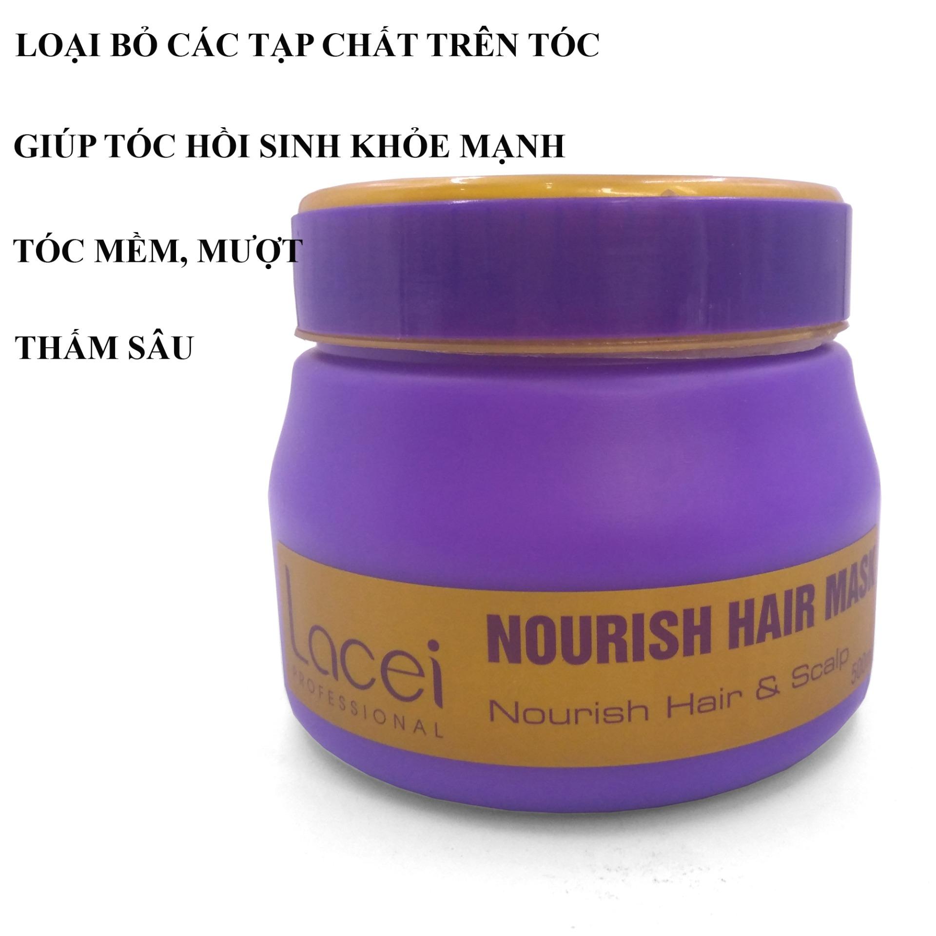 Dầu Hấp Ủ Tóc Nuôi Dưỡng Tóc Và Da Đầu Lacei 500Ml (Tím - Vàng) Chất Lượng Tốt Auth Đẹp Bền Giá Rẻ Hàng Xuất Khẩu Cao Cấp Hữu Dụng 2020
