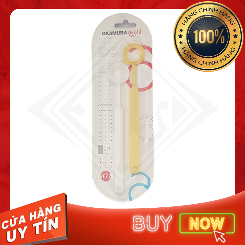 Dụng cụ cạo lưỡi asahi - 2 cây