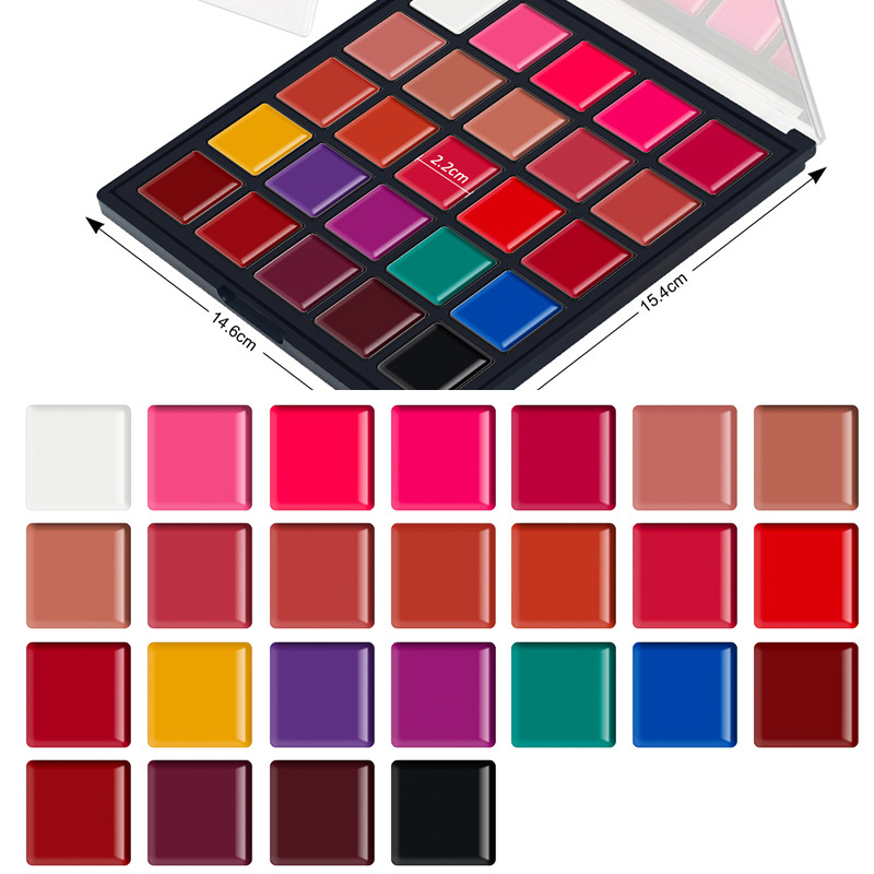 Bảng son lì 25 ô dưỡng ẩm lâu trâu