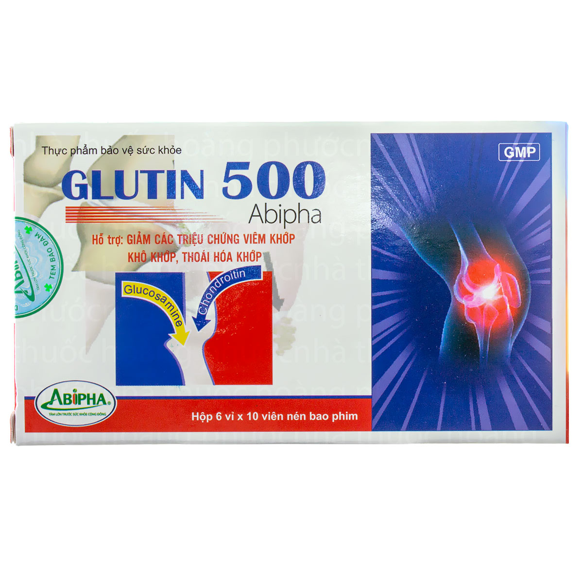 [HCM]Hộp Glutin 500 Abipha Hỗ Trợ Sụn Khớp 60 Viên