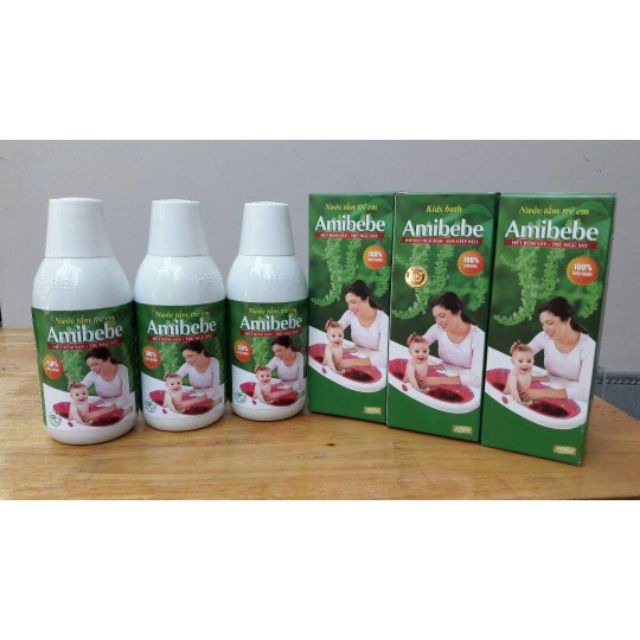 Combo 3 Chai Nước Tắm Amibebe