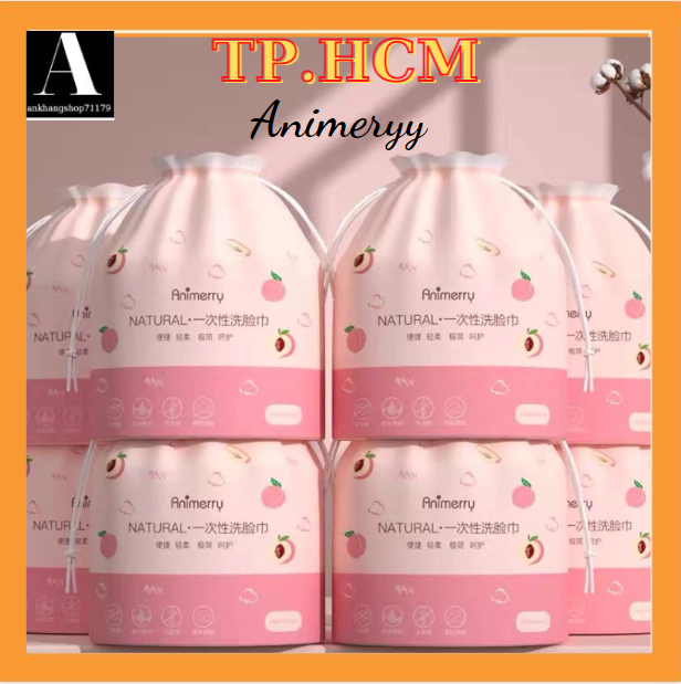 Khăn giấy khô tẩy trang animerry 1 cuộn 40 tờ