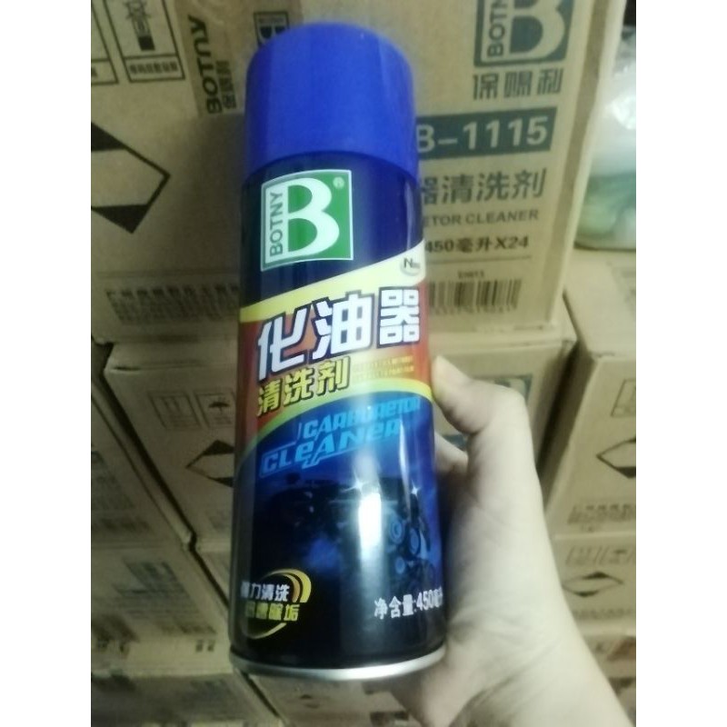 Chai xịt rửa bình xăng con, botny 450g