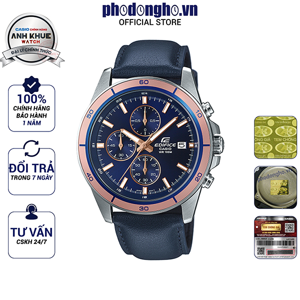 Đồng hồ nam edifice casio anh khuê efr-526l-2avudf