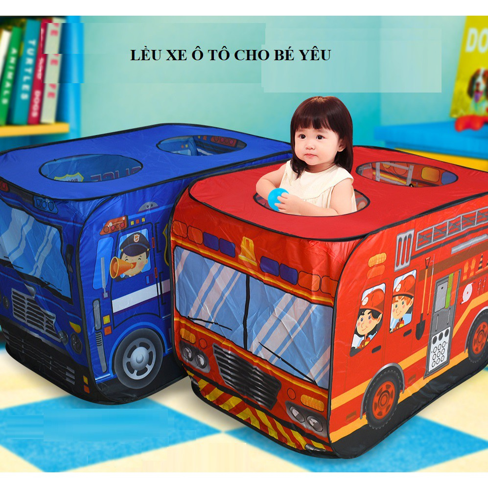 Lều mô hình xe bus trường học cho bé tạo không gian riêng thỏa thích vui
