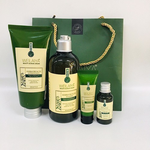 Cặp dầu gội xả gừng Welaiya 312ml  chính hãng - Tặng set mini