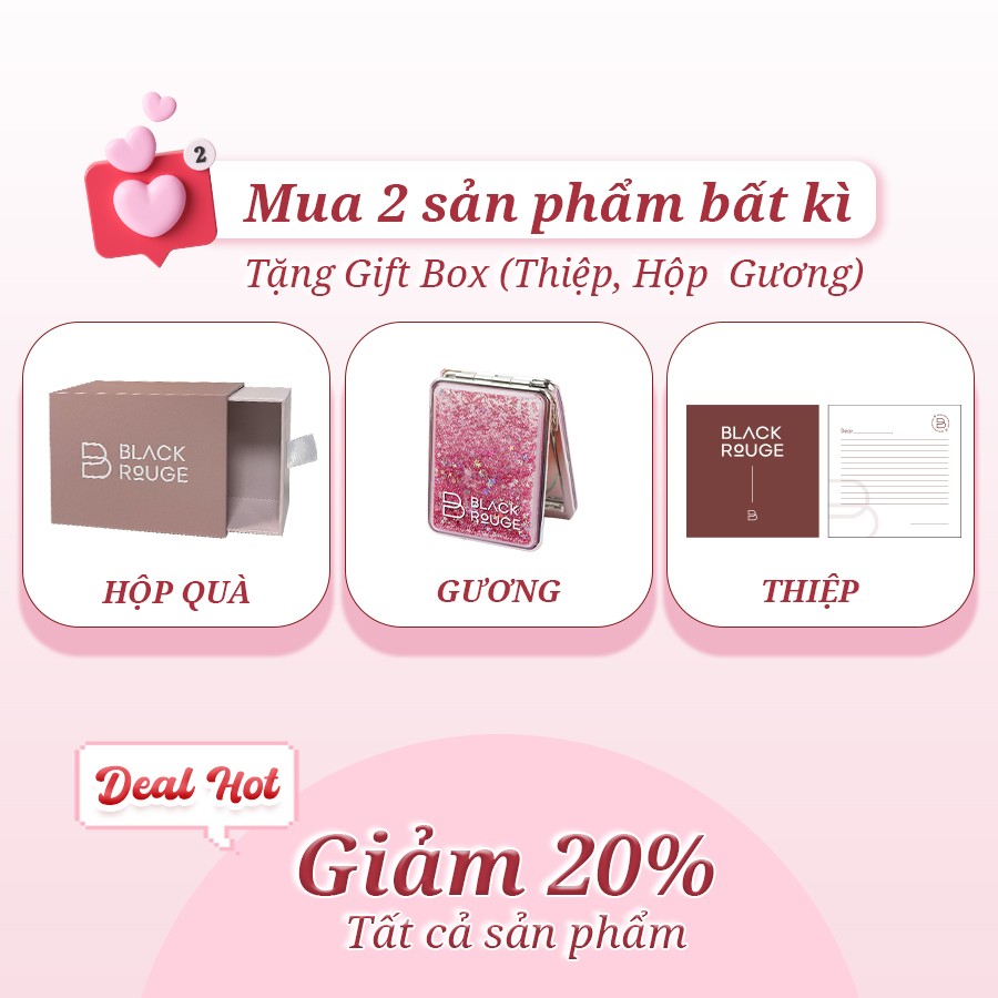 Hộp quà gift box black rouge - your women