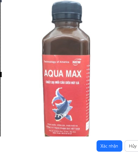 MỒI THÍNH CÂU SIÊU HÚT CÁ AQUA MAX 350ml - Little Lala Shop