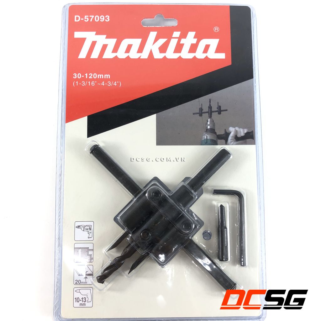 Mũi khoét lỗ tròn makita d-57093 | dcsg