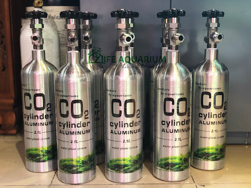Bình khí co2 aluminium 2l cho hồ cá - nhật bản