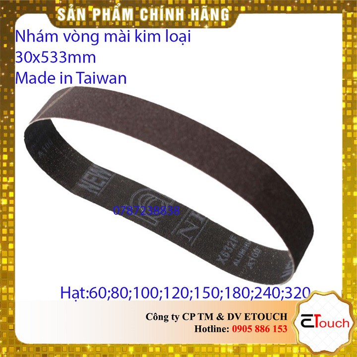 Nhám vòng - đai nhám mài inox 30-533mm vải x632f của taiwan