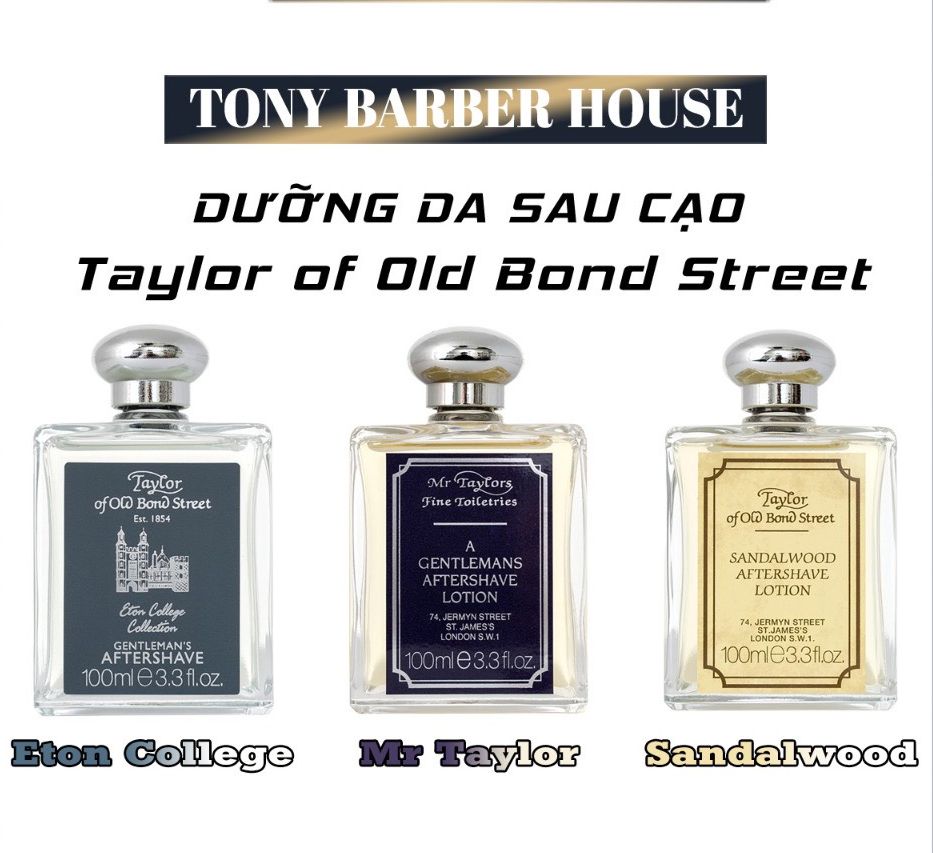 Dưỡng da sau cạo râu Taylor of Old Bond Street Aftershave Lotion 100ml