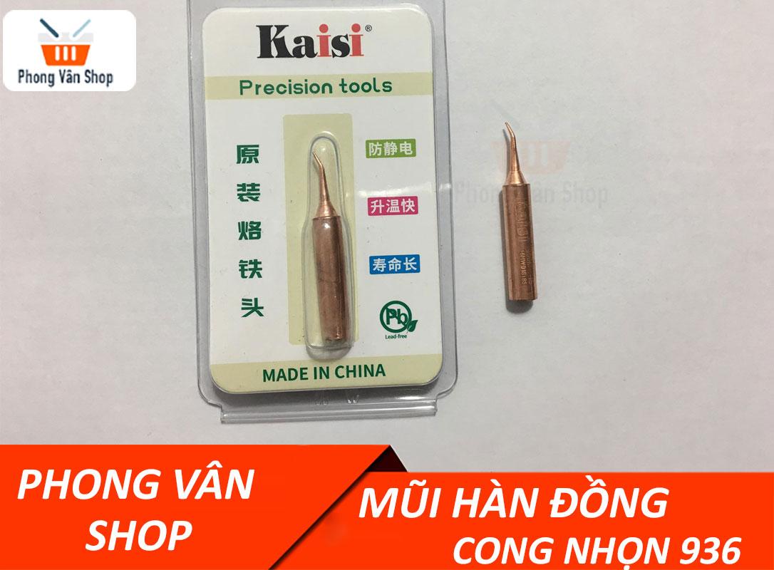 Mũi hàn đồng nhọn cong 936