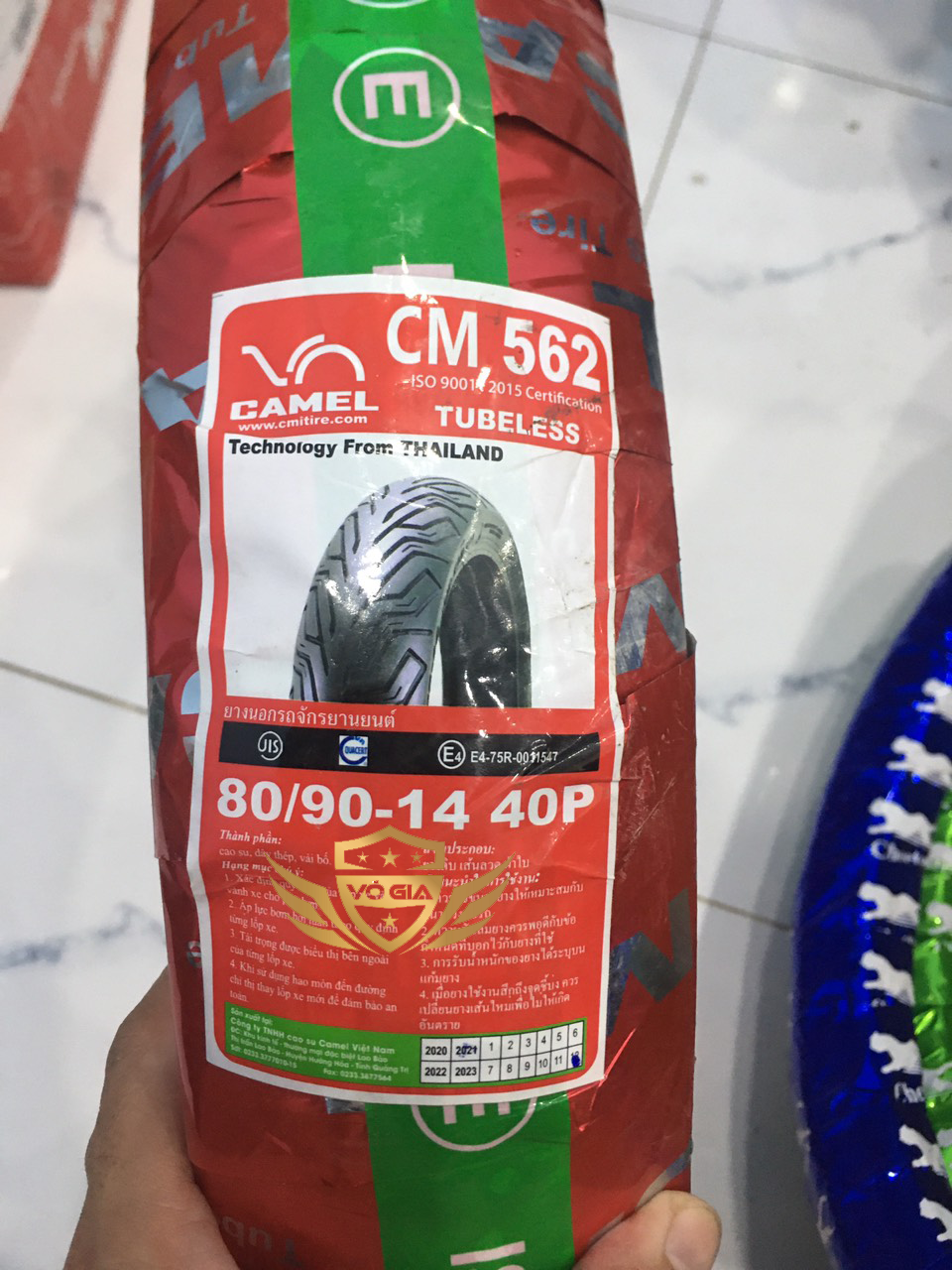Vỏ/lốp Camel gai Gripro 562  size 80 , 90 , 100-14in ko ruột dùng cho AirBlade AB Vision Vario NVX