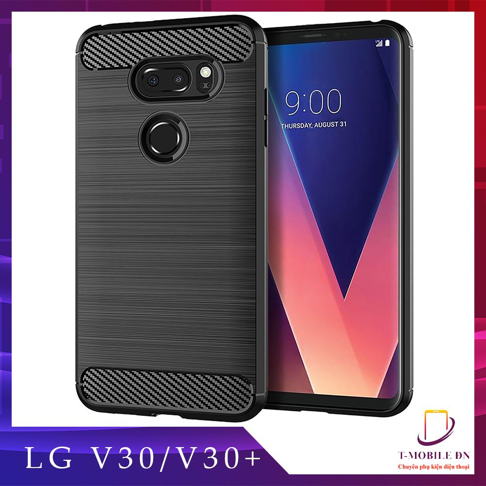 Ốp lưng LG V30 V30 Plus ốp silicone mềm Carbone phay xước chống sốc chống vân tay