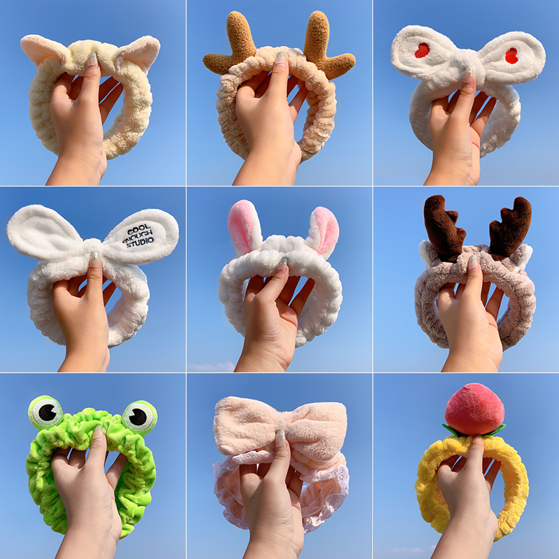 Băng Đô Rửa Mặt Tiểu Thư hình thú Phong Cách Hàn Quốc cực dễ thương HADOPA