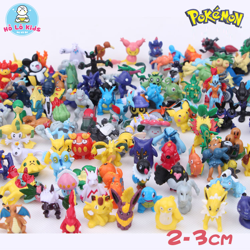 Mô hình Pokemon huyền thoại theo bộ 144 con nhiều mẫu trang trí hồ lô kids