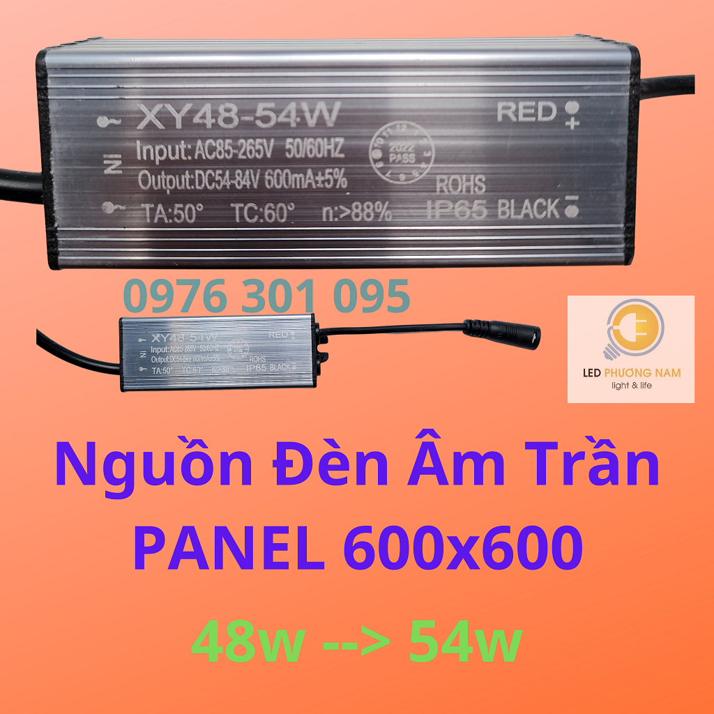 Tăng phô đèn âm trần panel 600x600 48w/54w