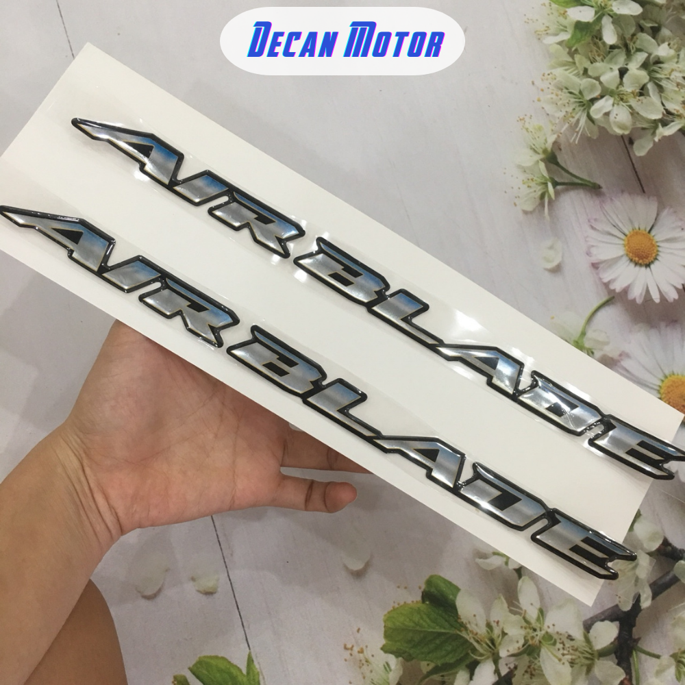 Tem dán xe máy Honda Airbalde 2009, mẫu tem nhựa dẻo chống nước, màu sắc đẹp và dễ sử dụng