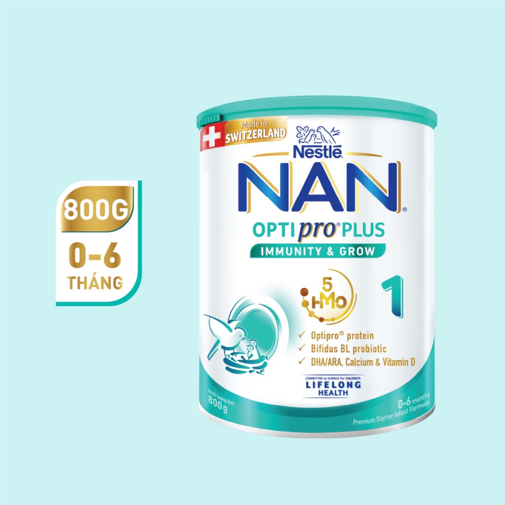 Sữa bột Nestle NAN OPTIPRO lon số 1 2 3 4 date mới