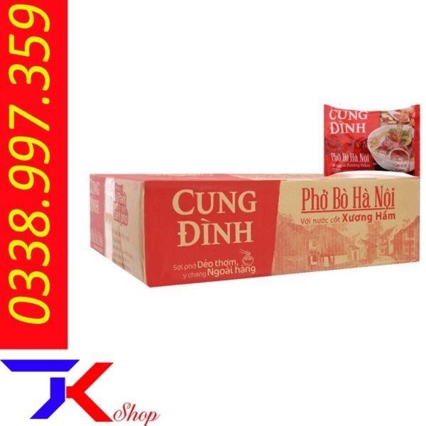 Thùng 30 gói phở bò hà nội cung đình 68g