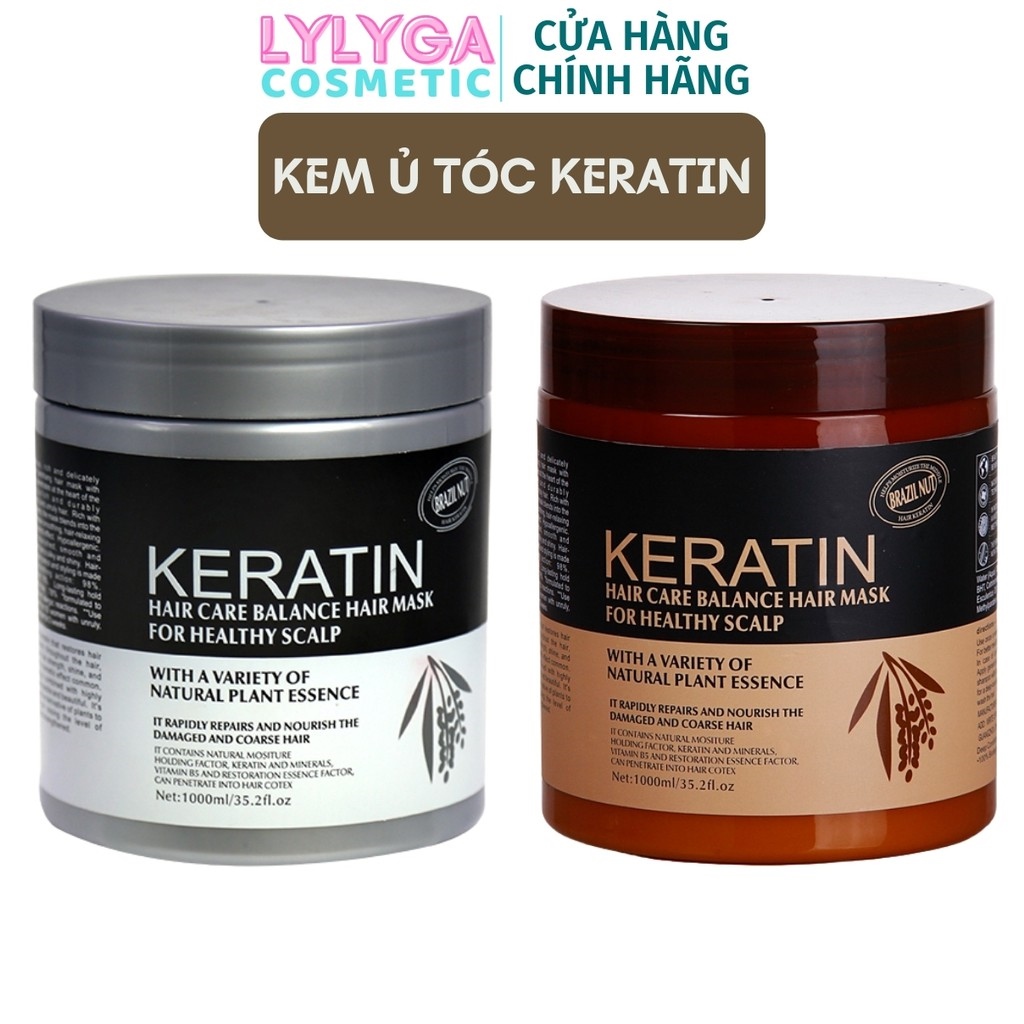 Kem ủ tóc keratin collagen 1000ml brazil nut - ủ hấp tóc cân bằng keratin tự nhiên hương thơm nước hoa ut08