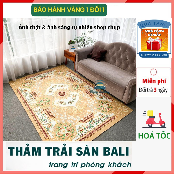 ( TẶNG THÊM THẢM CHÂN ) Thảm trải sàn nỉ FKYFAN 3m x 2m và 2,3m x 1,6m phong cách CHÂU ÂU ,thảm trải sàn phòng khách, thảm trải sàn văn phòng, thảm trải sàn nhà - FKYFAN