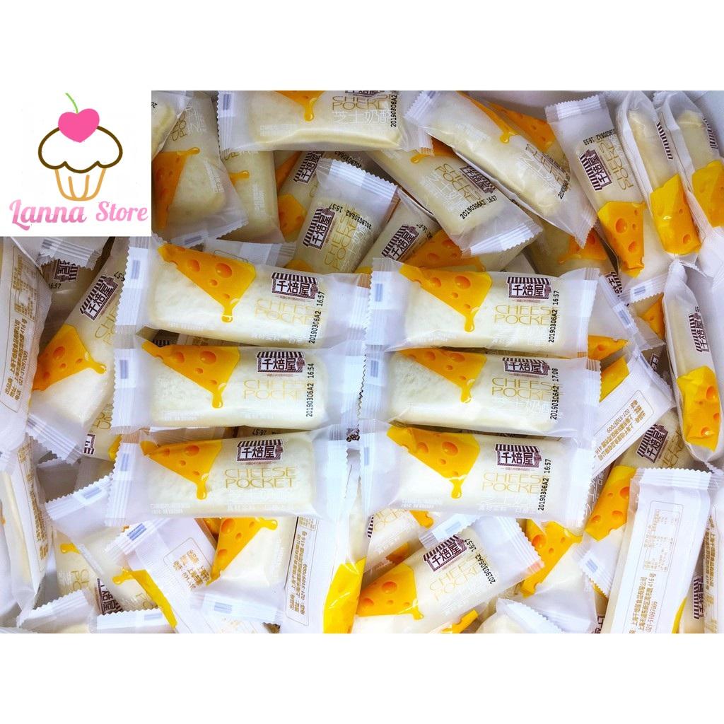[SIÊU NGON] Thùng 2kg bánh Sữa Chua Vị Phô Mai Cheese Pocket - Đài Loan (khoảng 80~85 cái)