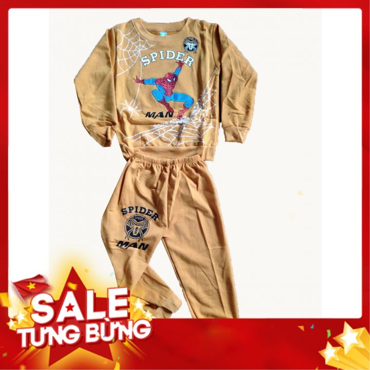 [ Rẻ Vô Đich ] Bộ  Siêu Nhân Thu Đông Dài Dành Cho Bé TRai Dành Cho Bé Từ 7-30 kg