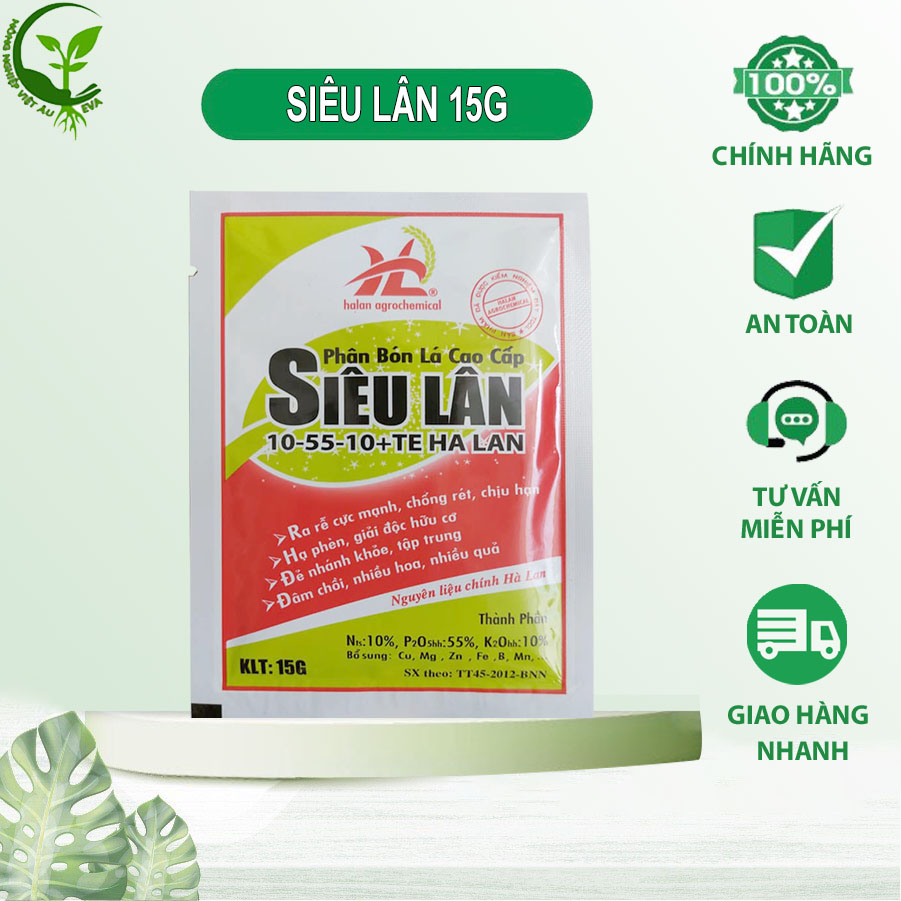 Phân bón lá cao cấp siêu lân hà lan gói 15g ev38 vietau