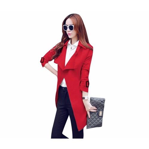 Aó khoác kaki fom dài 2 lớp - akp014