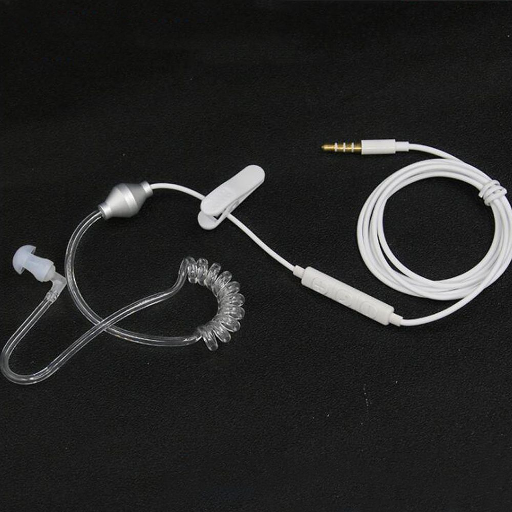 RUOANE Phong cách FBI Walkie Nói về Âm thanh nổi đơn Ống khí Bảo vệ Điện