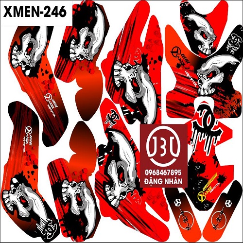 TEM TRÙM XE ĐIỆN XMEN mã  246