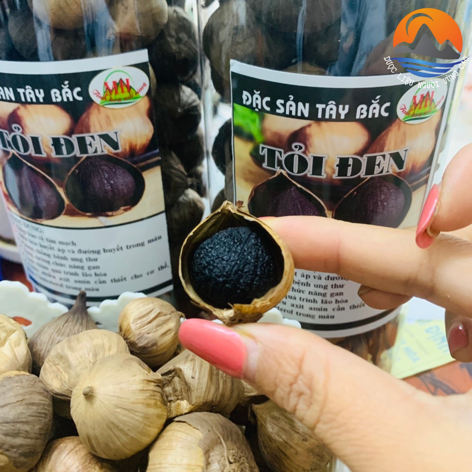 Tỏi đen cô đơn loại 1, tỏi đen một nhánh Yên Châu, Sơn La, đặc sản tỏi đen 1 nhánh Tây Bắc lên men tự nhiên
