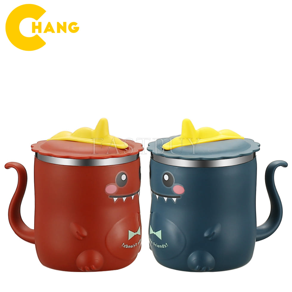 Cốc giữ nhiệt Khủng Long siêu cute , Ly giữ nhiệt dùng để pha trà, cà phê, sữa, đựng nước ấm, nước lạnh