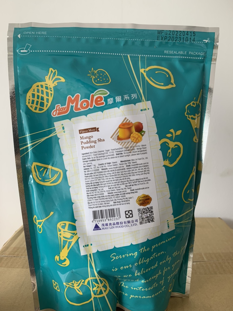 Pudding Xoài/ Pudding Maulin Đài Loan 1kg