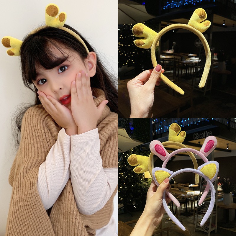 Băng đô cài tóc sừng hươu vàng