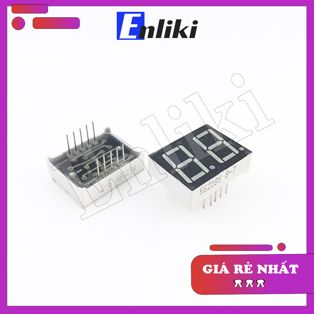 Led 7 thanh 0.56inch 2 số màu đỏ