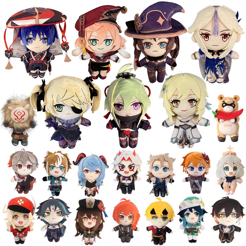 10-20cm Genshin Impact Stuffed Doll Itto Kazuha Keqing Kazuha xiao Plush Toys Tartaglia Anime Gorou Thoma Yae Miko Kunikuzushi Stuff Plushies Dolls Birthda