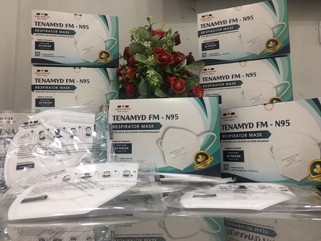 Khẩu trang y tế tenamyd fm-n95 respirator mask