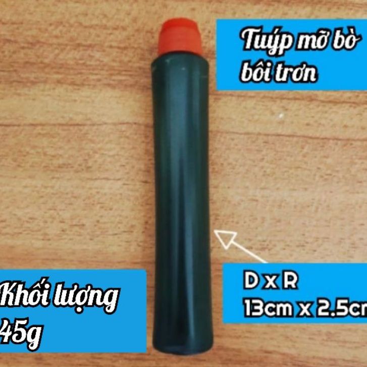 Dưỡng sên mỡ bò xanh dạng Tuýp giá rẻ ~50g 1 tuýp, Tuýp Mỡ bò xanh bôi trơn máy móc ổ bi....