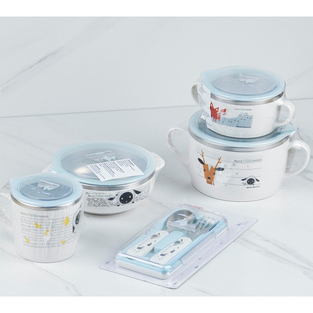 [HCM]Tô ăn dặm STENLOCK cao cấp cho bé 250ml/ 400ml/ 650ml (Chính hãng Hàn Quốc)