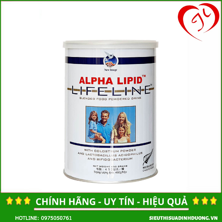 [CHÍNH HÃNG] Sữa non Alpha Lipid Lifeline 450g Nguyên Mã Code