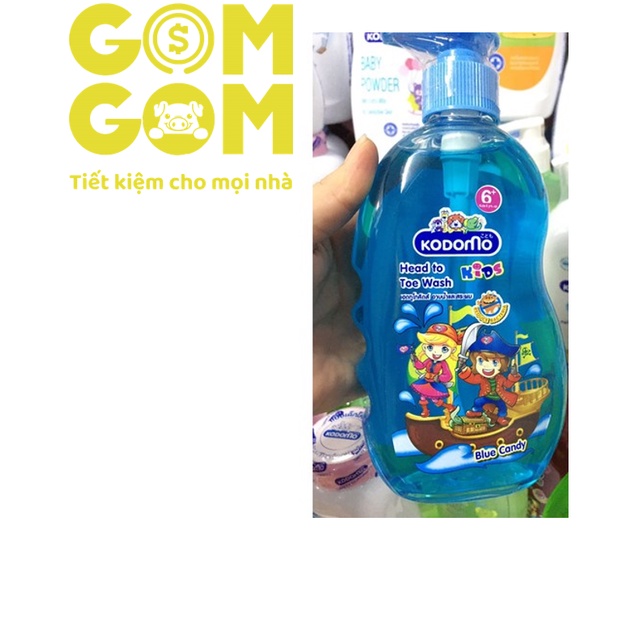 Dầu tắm gội kodomo 6+ blue candy_400ml